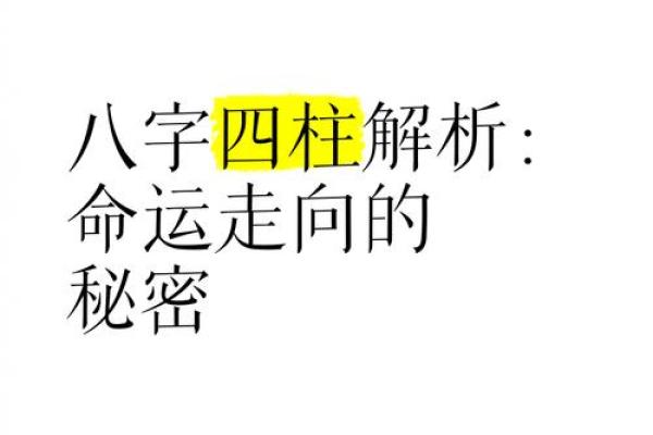 探秘四柱命理：命运密码背后的暗藏玄机，揭开改变命运的真相