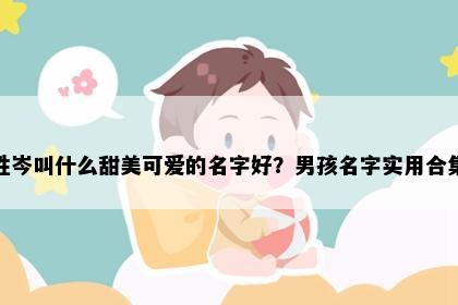 姓岑叫什么甜美可爱的名字好？男孩名字实用合集