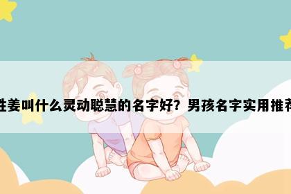 姓姜叫什么灵动聪慧的名字好？男孩名字实用推荐