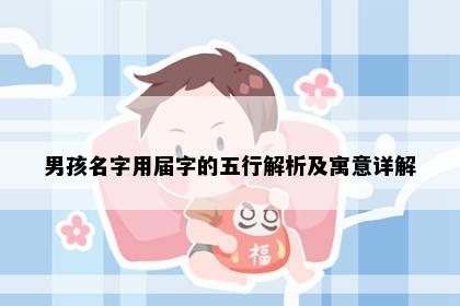 男孩名字用届字的五行解析及寓意详解