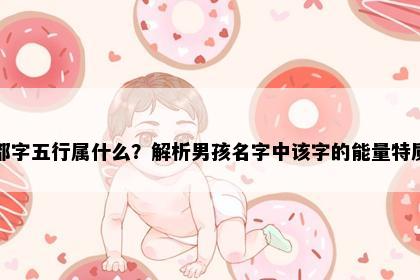 都字五行属什么？解析男孩名字中该字的能量特质