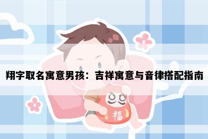 翔字取名寓意男孩：吉祥寓意与音律搭配指南