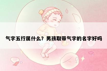 气字五行属什么？男孩取带气字的名字好吗
