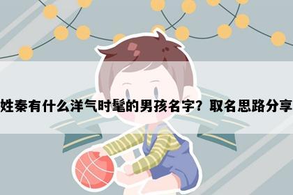 姓秦有什么洋气时髦的男孩名字？取名思路分享