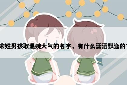 宋姓男孩取温婉大气的名字，有什么潇洒飘逸的？