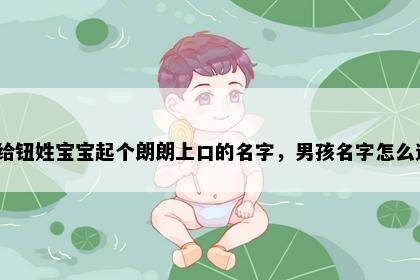 想给钮姓宝宝起个朗朗上口的名字，男孩名字怎么选？