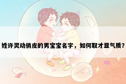 姓许灵动俏皮的男宝宝名字，如何取才显气质？